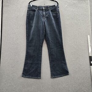 Lee‎ Women Jeans 14 PETITE Blue Denim Bootcut Comfort Waist 28" Inseam NWT